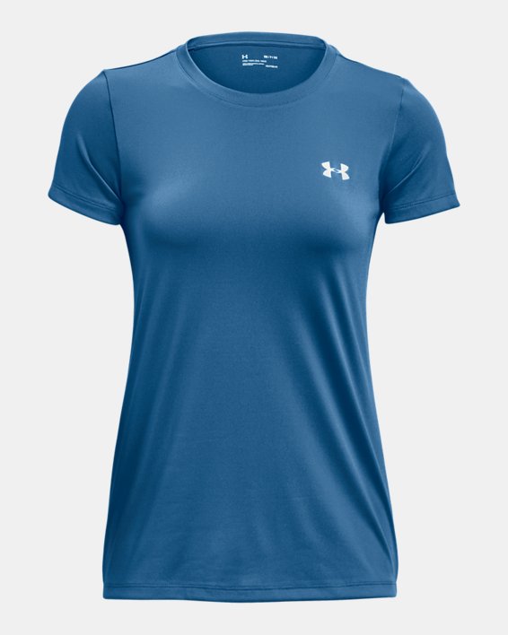 Women's UA Tech™ T-Shirt, Blue, pdpMainDesktop image number 4